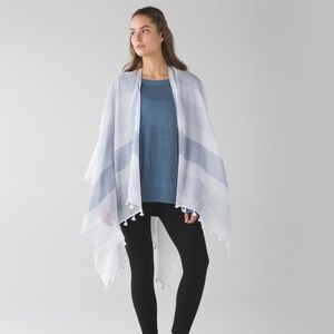 Lulu Lemon Sun and Moon Scarf White
